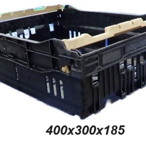 Maxinest bale arm crate – 15L black storage bin