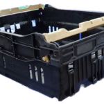 Maxinest bale arm crate – 15L black storage bin