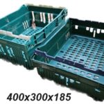 axinest bale arm crate – 15L black storage bin