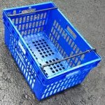 600x400x300 Bale Arm Crate Blue-Black Arms