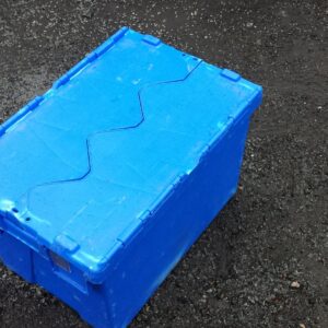 600.400.350 Lidded Crates - Blue