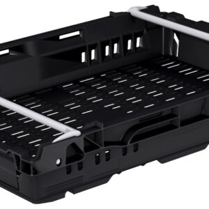 600x400x106 Black Bale Arm Crate