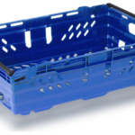 600x400x106 Bale Arm Crate - Blue