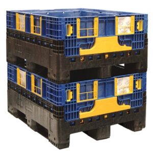 1200x1000x595 Folding Pallet Box Stacked