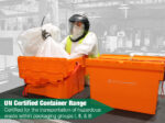 Certified for transportation of Hazardous waste within packaging groups I,II,& III