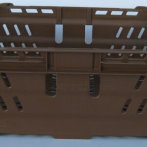 600x400x200 Bale Arm Crate BROWN 35 Ltr