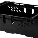 600x400x190 Bale Arm Crate - Black