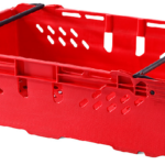 600x400x190 Bale Arm Crate - Red