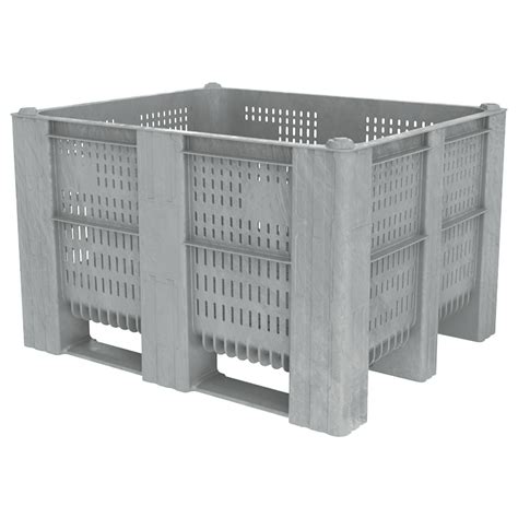 1200_1000_740_600 1200X1000X760MM Pallet Box- Vented Walls and base - 4 feet - Image 1