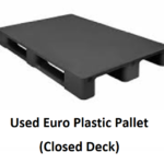 Euro Plastic Pallet 1200×800 (Closed Deck) Pre Owned