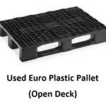 1200×800 Euro Plastic Pallet – Open Deck – Pre Owned