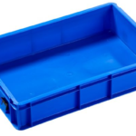 600x400x118mm Euro Stacking Container - Blue - Solid