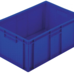 600x400x235mm Euro Box Container - Solid - Blue