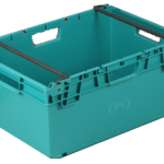 600x400x300 Bale Arm Crate - Green - Solid
