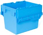 28 Ltr Tote Blue Lidded Crate