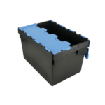 600x400x300 Black - Blue Lidded