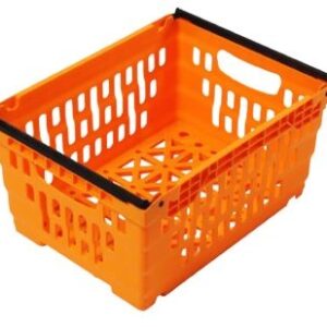 600x400x300 Maxinest bale arm crate Orange solid base