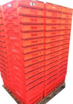 600x400x300 Maxinest bale arm crate red solid base