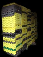 710x400x320 Attached Lidded Crate Tote Yellow Packs of 4 - Image 3